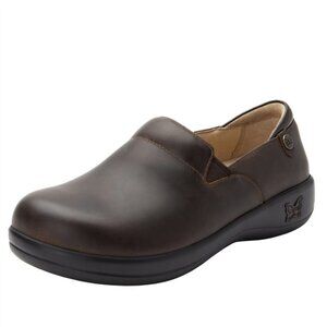 Alegria Dark Brown Slip-On Mules
